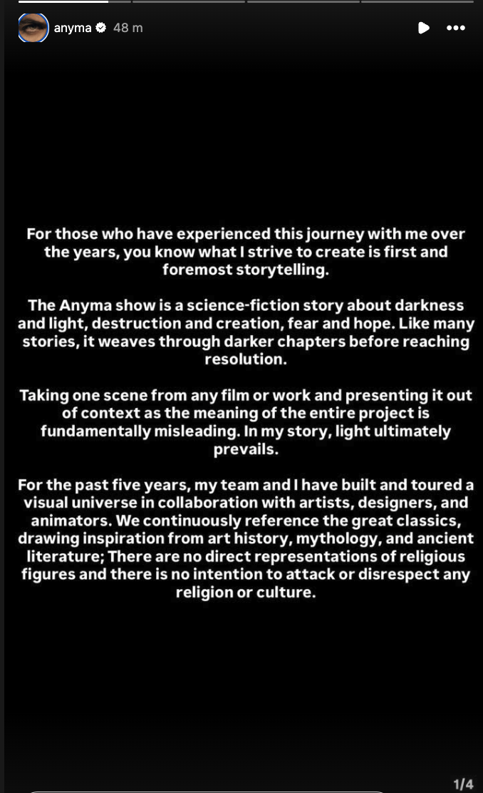 Anyma statement